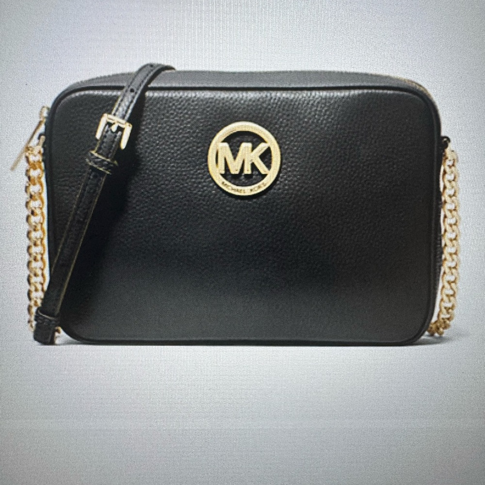 Michael Kors Fulton Long Pebbled Leather Camera Bag